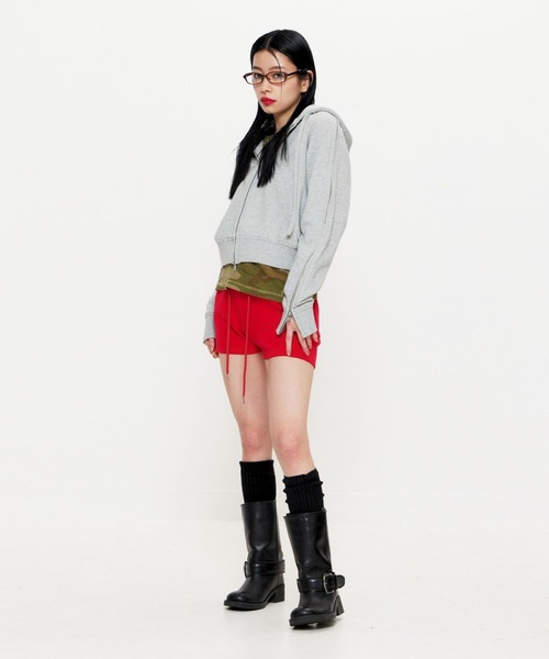 BEEDEN スウェットパンツ ジャージ WIDE WAIST SHORT PANTS