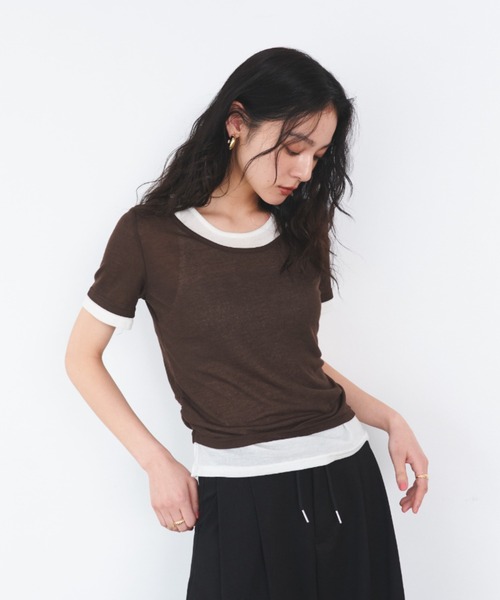 tシャツ レイヤードシアートップス レディース : ZOZOTOWN Yahoo
