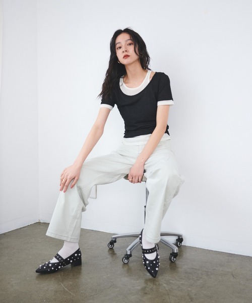 tシャツ レイヤードシアートップス レディース : ZOZOTOWN Yahoo