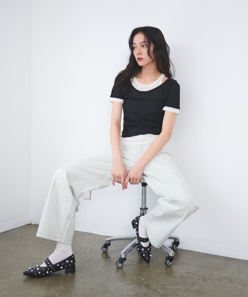 tシャツ レイヤードシアートップス レディース : ZOZOTOWN Yahoo