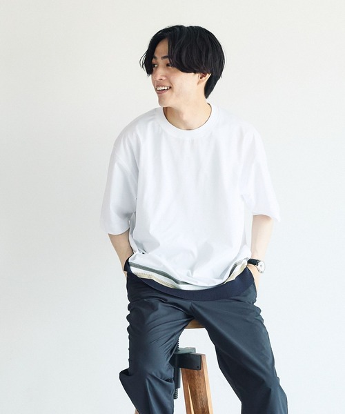 GLOBAL WORK（グローバルワーク） tシャツ サラサラ快適DRYTシャツ