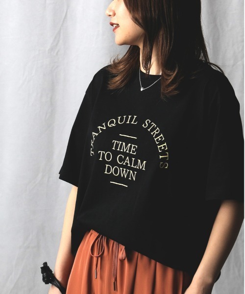 Rose タオル Tシャツ黒 Right-on（ライトオン） tシャツ 半袖 HONEYSUCKLE ROSE