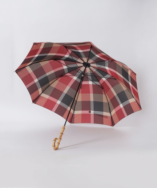 傘 クレストブリッジチェック長傘 レディース 長傘 晴雨兼用 BLUE LABEL CRESTBRIDGE 傘 クレストブリッジチェック長傘