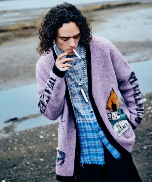 glamb（グラム） シャツ Bleach Check Shirt / ブリーチチェックシャツ