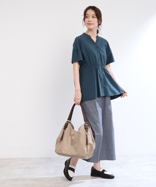 ブラウス シャツ 「夏SALE／E‐QUALITY／手洗い可」スキッパーブラウス レディース Reflect｜【夏SALE/E-QUALITY/手洗い可】スキッパーブラウス