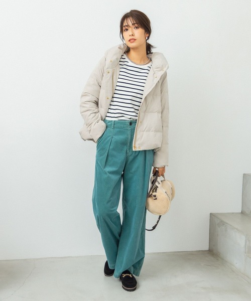 「BAYFLOW」 ダウンジャケット SMALL ブルー レディース_画像2