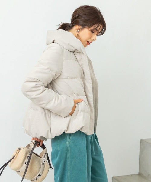 「BAYFLOW」 ダウンジャケット SMALL ブルー レディース_画像4