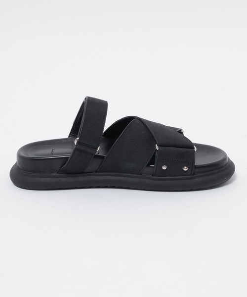 JEANASIS ブラック クロスストラップ サンダル　Lサイズ 楽天市場】【SALE／50%OFF】クロスラメニットサンダル JEANASIS