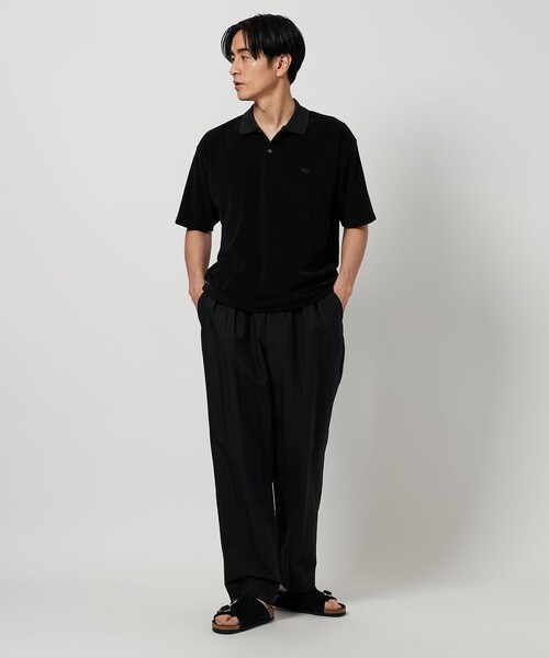 【美品】LACOSTE 黒 ポロシャツ LACOSTE - LACOSTE♦︎ラコステ♦︎レディース五分袖ポロシャツ
