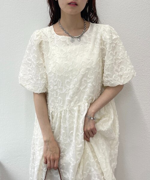 SOBRE フラワーレースワンピース w closet ワンピース 「3色展開」フラワーレースワンピース