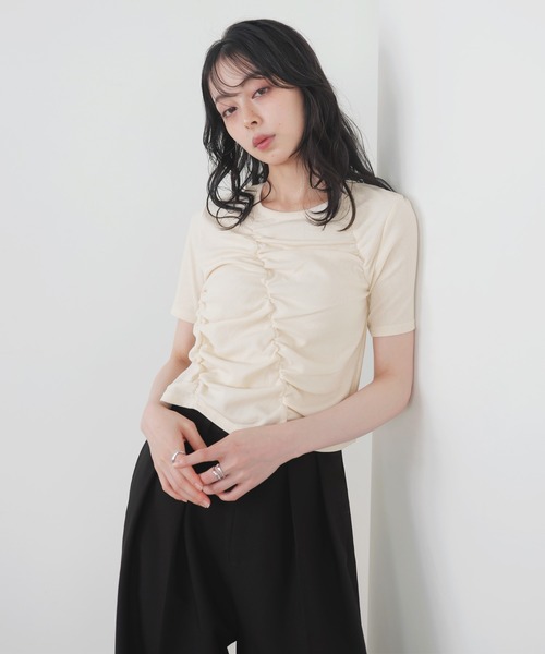 tシャツ コットンナイロンギャザーシャツ レディース CLASKA（クラスカ）｜コットンナイロンギャザーシャツ