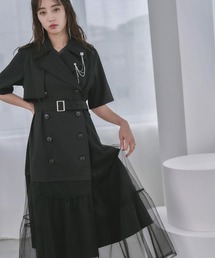 ワンピース トレンチライクチュールドッキングワンピース(HARE)｜ZOZOTOWN Yahoo!店