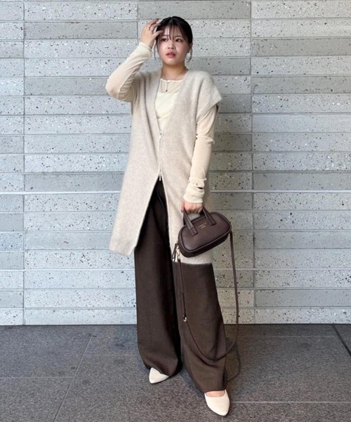 DRESSLAVE（ドレスレイブ） ベスト ジレ yak fox zip gilet(ヤク