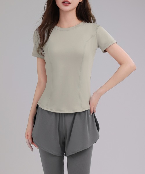 ヨガウェア トップス（M）とレギンス（S ）セット ヨガウェア トップス セット おしゃれ 上下セット レディース