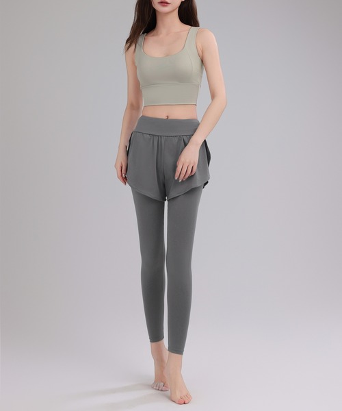 トップスとレギンス HYS SHOP レギンス スパッツ レディース 半袖ヨガウェアトップス