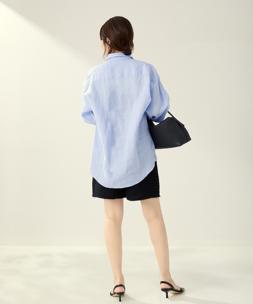 plage ブラウス シャツ PURE RAMIE WASHED レディース