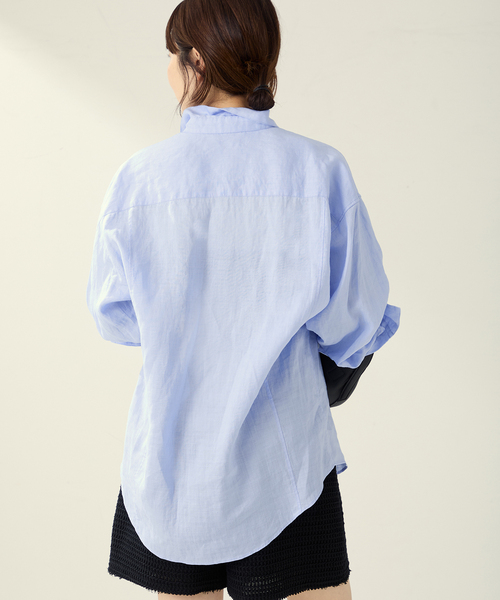 plage ブラウス シャツ PURE RAMIE WASHED レディース