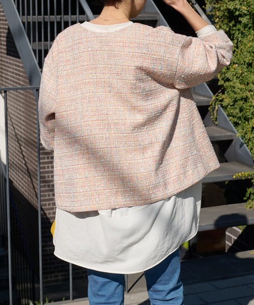 BEARDSLEY（ビアズリー） ツイードジャケット FREE アイボリー