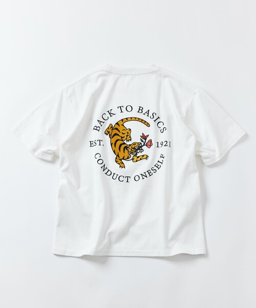 「FREAK'S STORE」 半袖Tシャツ MEDIUM チャコールグレー メンズ