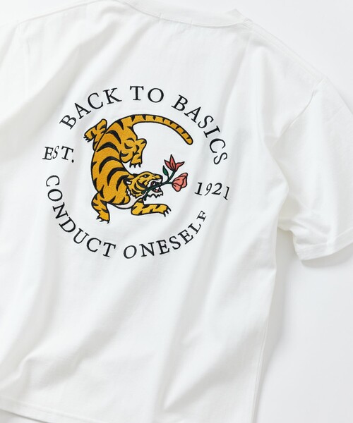 「FREAK'S STORE」 半袖Tシャツ MEDIUM チャコールグレー メンズ