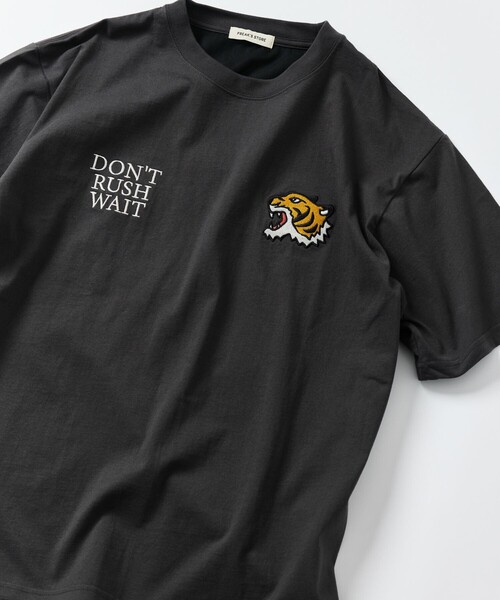 「FREAK'S STORE」 半袖Tシャツ MEDIUM チャコールグレー メンズ