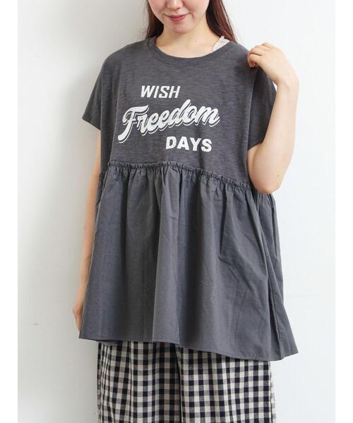 Samansa Mos2（サマンサモスモス） tシャツ 半袖 「接触冷感」切替