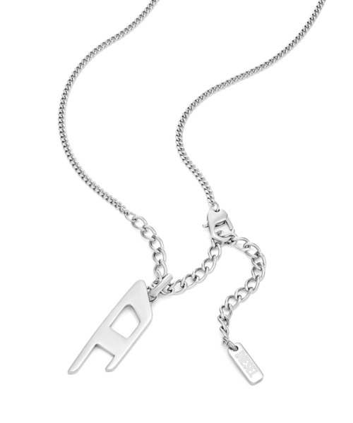 DIESEL メンズシルバーネックレス ディーゼル DIESEL ネックレス/シルバー/ネックレス/メンズ