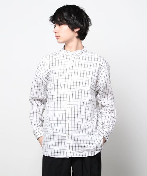 「BANANA REPUBLIC FACTORY STORE」 長袖シャツ M ホワイト メンズ_画像9