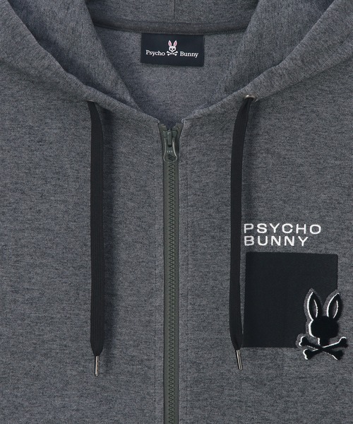 Psycho Bunny（サイコバニー） パーカー アイコニックエンブロイダリー