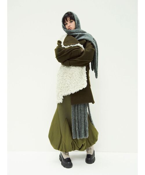 マフラー ストール BIG FRINGE MUFFLER / ビッグフリンジマフラー レディース