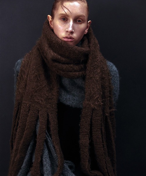 マフラー ストール BIG FRINGE MUFFLER / ビッグフリンジマフラー レディース