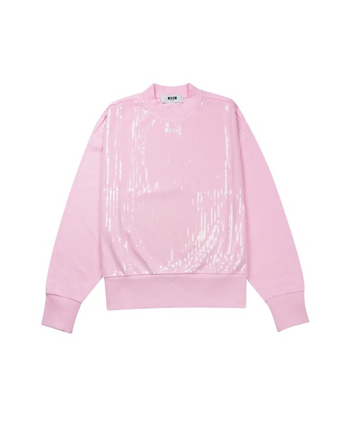 MSGM★エムエスジーエム★アパレル ★トレーナー ★トップス★ 長袖★スウェット★ピンク MSGM☆エムエスジーエム☆アパレル ☆トレーナー ☆トップス☆ 長袖