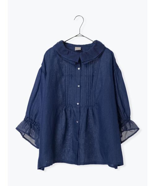 「TSUHARU by Samansa Mos2」 7分袖ブラウス F ブラック レディース_画像2