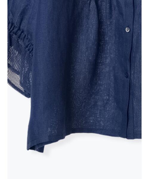 「TSUHARU by Samansa Mos2」 7分袖ブラウス F ブラック レディース_画像6