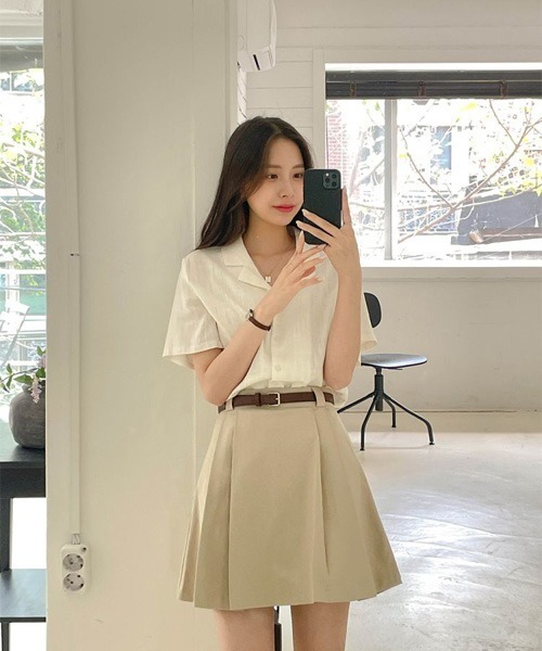 「SONA」 「a;ann」半袖シャツ FREE アイボリー レディース_画像3