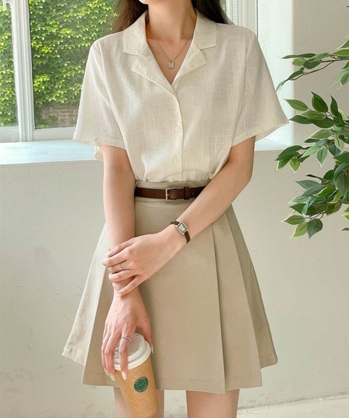 「SONA」 「a;ann」半袖シャツ FREE アイボリー レディース_画像5