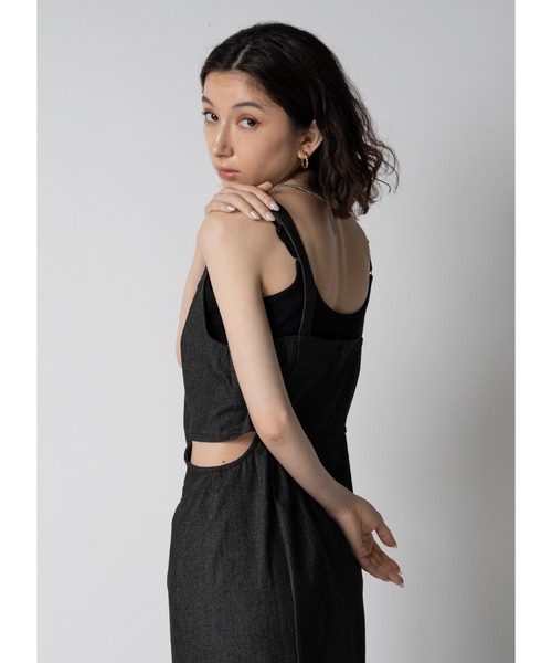 「Adoon plain」 キャミソールワンピース MEDIUM インディゴブルー レディース_画像2