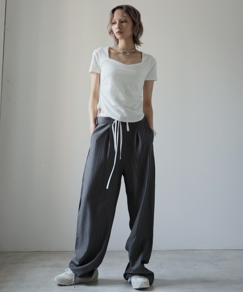 「Ulysses」 「Doula Doula」半袖Tシャツ L ダークグレー レディース_画像3