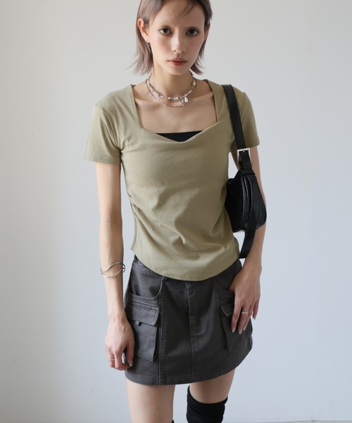 「Ulysses」 「Doula Doula」半袖Tシャツ L ダークグレー レディース_画像5