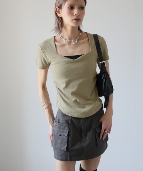 「Ulysses」 「Doula Doula」半袖Tシャツ L ダークグレー レディース_画像6