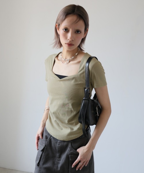 「Ulysses」 「Doula Doula」半袖Tシャツ L ダークグレー レディース_画像7