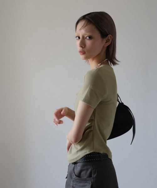 「Ulysses」 「Doula Doula」半袖Tシャツ L ダークグレー レディース_画像8