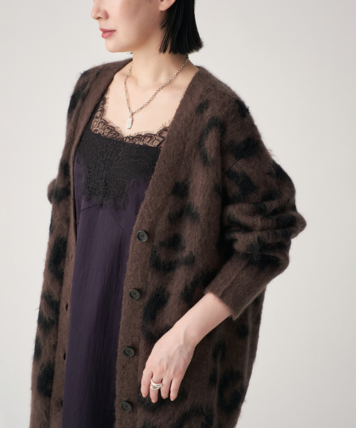 極美品✨VERMEIL per iena ラクーンファーロングカーディガン　暖か 極美品✨VERMEIL per iena ラクーンファーロングカーディガン 暖か