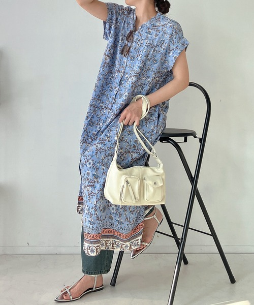 「AS KNOW AS plus」 「AS KNOW AS」半袖ワンピース FREE グレー系その他 レディース_画像5