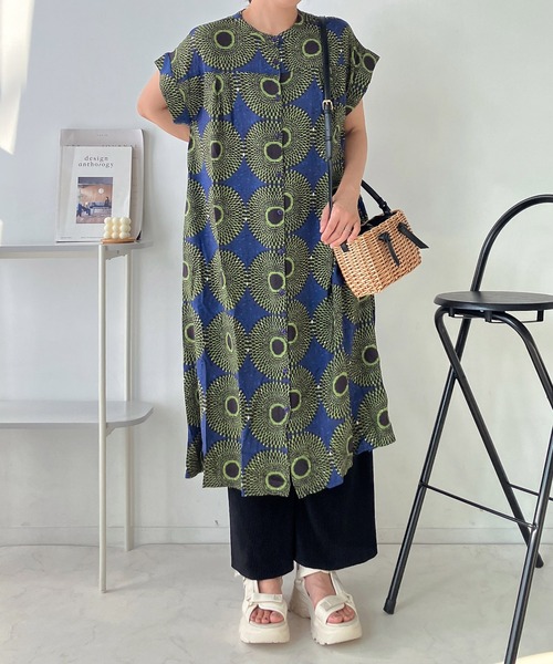 「AS KNOW AS plus」 「AS KNOW AS」半袖ワンピース FREE グレー系その他 レディース_画像8