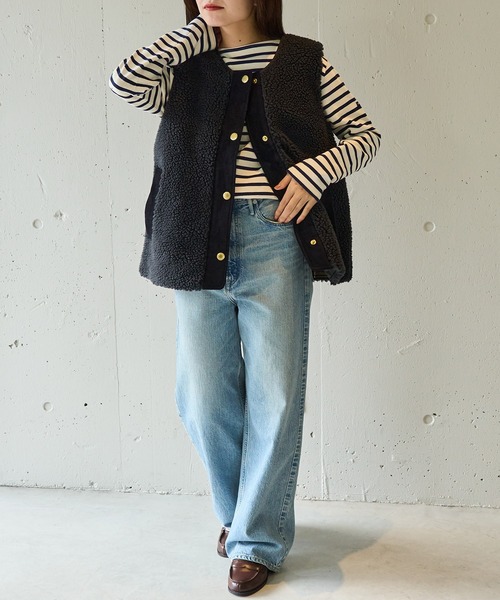 タグ付き 試着のみ Barbour（バブアー）dulsie liner BARBOUR/バブアー】DULSIE LINER / ボアベスト / WEB限定｜SELECT BY