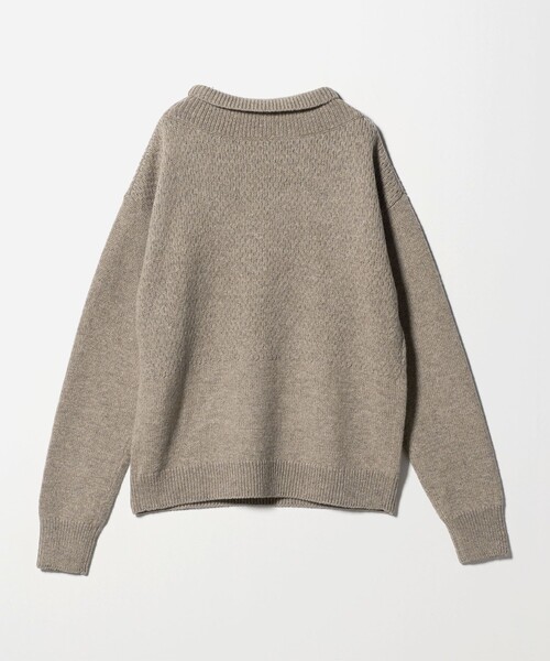 6 ニット セーター 「6(ROKU)」フィッシャーマン ハイネック ニット