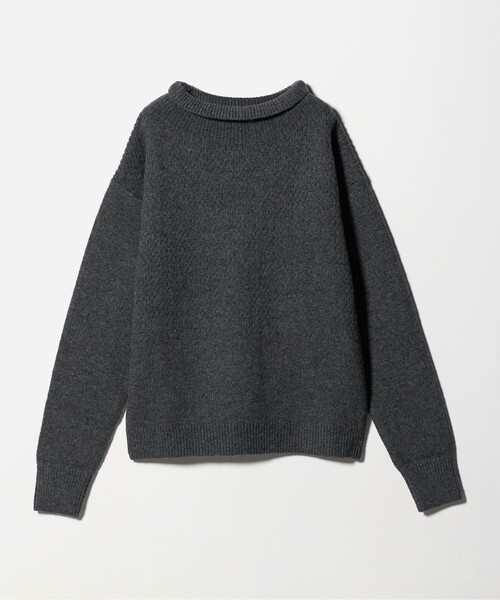 6 ニット セーター 「6(ROKU)」フィッシャーマン ハイネック ニット