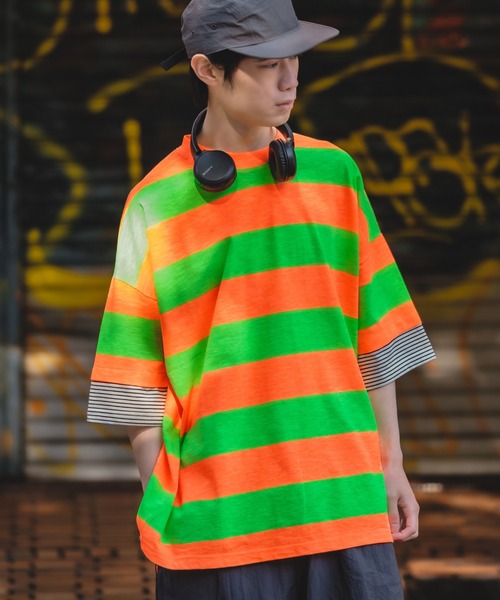 「improves」 「GRAFFITI」半袖Tシャツ FREE パープル メンズ_画像2