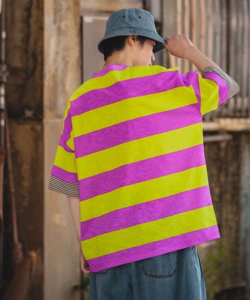 「improves」 「GRAFFITI」半袖Tシャツ FREE パープル メンズ_画像6